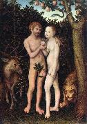 CRANACH, Lucas the Elder Adam and Eve 04 USA oil painting artist